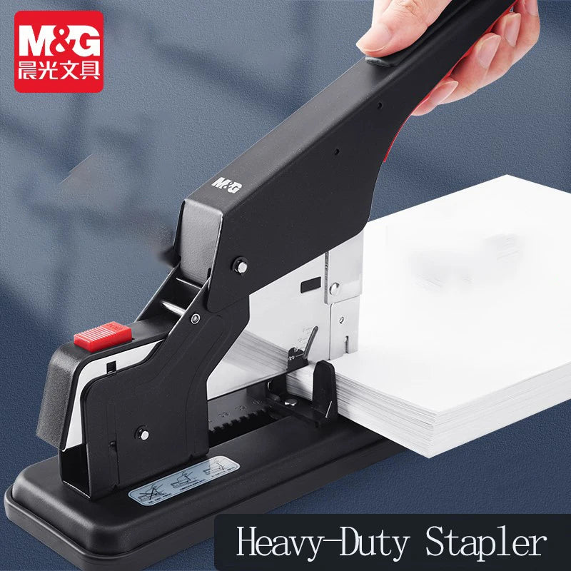 M&G Heavy-Duty Manual Stapler High-Capacity for 2-200 Sheets Compatible with 23/23/23/17 Staples Ideal for Students