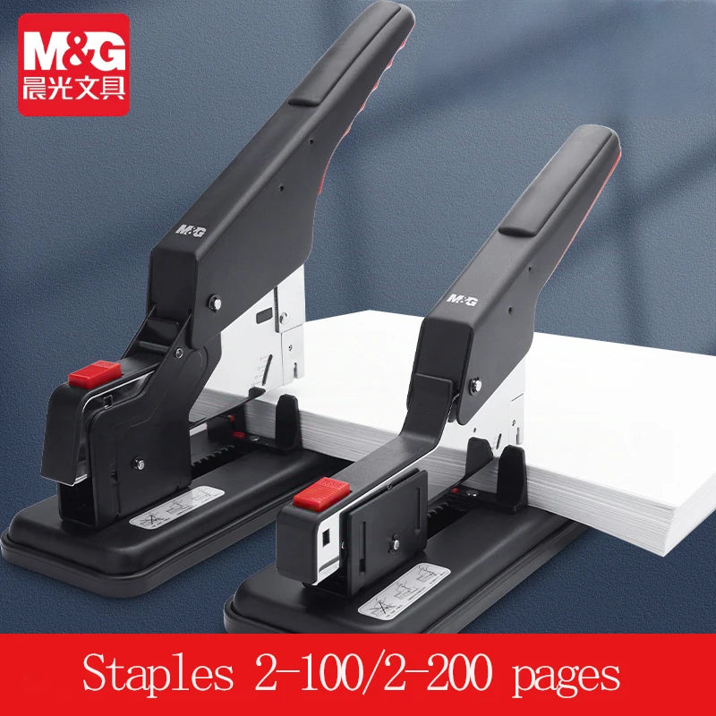 M&G Heavy-Duty Manual Stapler High-Capacity for 2-200 Sheets Compatible with 23/23/23/17 Staples Ideal for Students